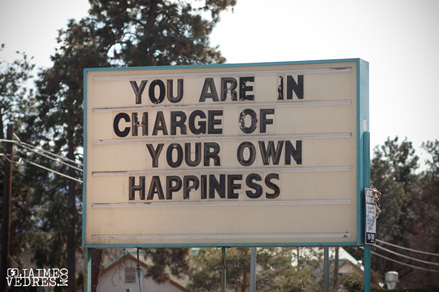 Picture of quote You are in charge of your own happiness